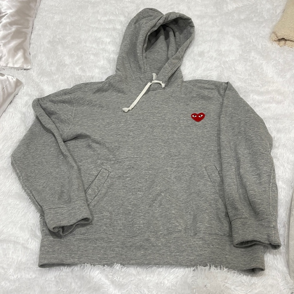 Comme Des Garçons Pullover Hoody - Grey - Large
